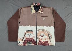 Upcycled Carhartt  Tapestry Workwear Jacket