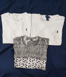 White Ralph Lauren Round Neck T-Shirts