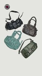 Sacs en cuir à poches cargo Y2k
