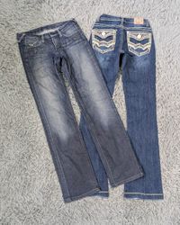 ***Y2K Bootcut Embroidered Jeans