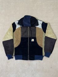 Veste à capuche en velours côtelé Carhartt recyclé..