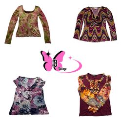 Women Printed Long Sleeve Blouses  (IB-058)