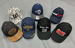 Branded caps.