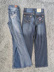 ***Y2K Indie Embroidered Flare Jeans
