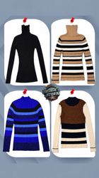 Y2K Cozy Crest Sweaters