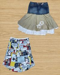 Collection de jupes mini vintage Y2K – styles en d..