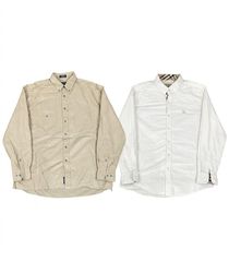 (FV-2945) Barbour Chemises à manches longues bouto..