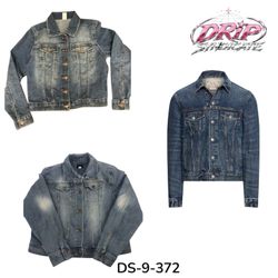 Y2k Blue Denim Jacket For Everyday Street Style (D..