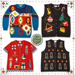 Vintage Heavy Knit Jumpers Unique Themed Mix Bundl..