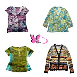 Desigual Floral- und Grafikdruck-Blusen (IB-013)