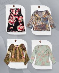 Y2K Mesh Blouses