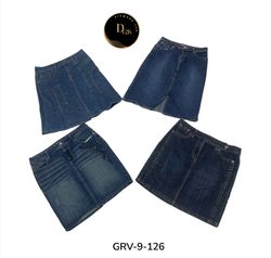Women’s Denim Midi Skirt – Premium Y2K Vintage Sty..