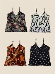 Y2K Printed cup cut Camisole Tops(TM106)