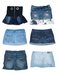 Wholesale Vintage Y2K Denim Mini Skirt Bundle –(A-..