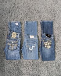 ***Authentic Miss Me True Religion Rock Revival Je..