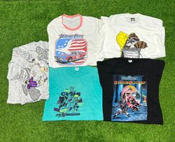 T-shirts musicaux graphiques à couture simple styl..