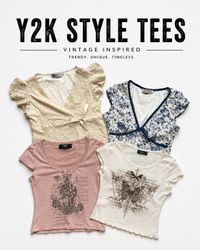 Y2k tops tees
