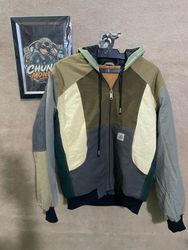 Upcycled Carhartt hooded jacket 🐒