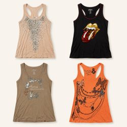 Y2k Embellished Tank Tops
