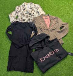 8168 - Bebe Blazer , jacket,Mini dress and Hoodies