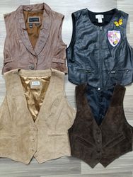 HD1598 Ladies Y2K Leather Vest