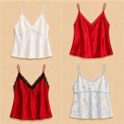 Y2k Sweetheart Cami Tops