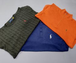Ralph Lauren Sweaters – 1/4 Zip & Cable Knit – Gra..
