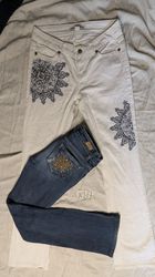 Embellished Y2K bootcut jeans N107