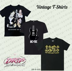 Vintage Musical T-shirts | AC DC And More (DS-9-25..