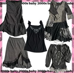 Goth x époque crépusculaire : tops, jupes, robes-2..