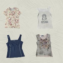 Y2k Women's Casual Printed and Basic Tank Tops