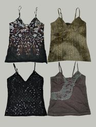 Y2k Styles Cami Tops(TM051)