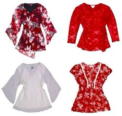Y2K Romantic Angel Tops