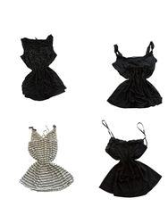 Y2K Black Lace Overlay Camisoles-ST-331