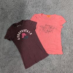 ***Mixed Branded Fitted Baby Tees – Y2K Style