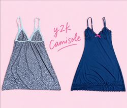 Y2K EURO STYLE CAMIS/LACE TRIM CAMISOLE'S, LINGERI..