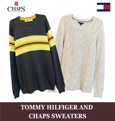 Tommy Hilfiger and Chaps Sweaters including cable ..