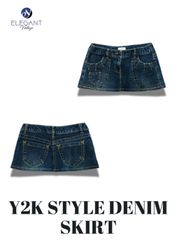 UPCYCLED Y2K Stil Jeansröcke - EVR0248