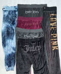 Bebe/pink & Juicy Couture Velour Sweatpants