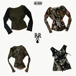 Y2K Floral  Print Mix Tops (AA-1524)
