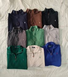 Pull à col zippé demi.