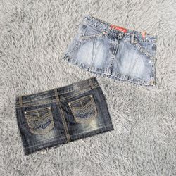 ***Y2K Women's Denim Mini Skirts