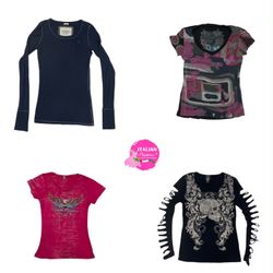 Y2K star girl baby tees