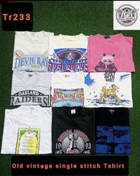 Old vintage single stitch Tshirt Tr 233