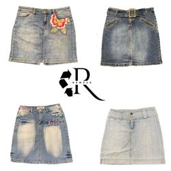 Y2K NYC IT Girl Denim Midi Skirt RW-2327