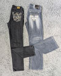 ***Y2K Flare Jeans Mixed Rise
