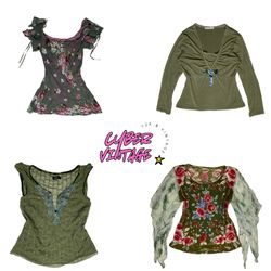 Y2K Floral Mesh Fairy Top (MH-048)