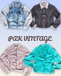 Denim Zipper jacket 28 pieces