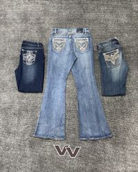 Y2K Bootcut/Emblished Jeans #250726