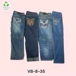Y2K Vintage Denim Capri Wholesale Bundle (VB-8-35)..